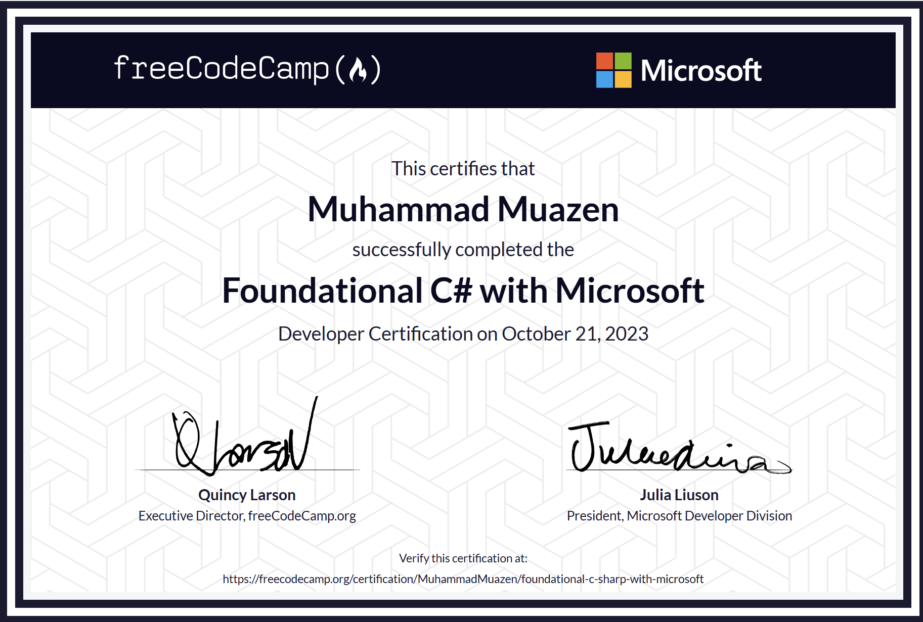CSharpCert